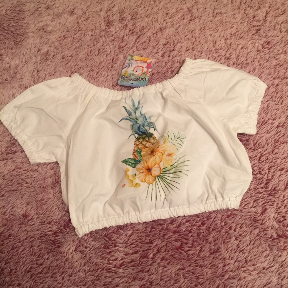 Toddler Tropical Crop Top (NWT)